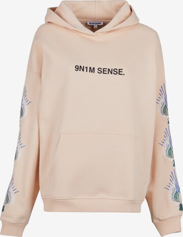 9N1M SENSE Sweatshirt 'W-Bee' in Beige: voorkant