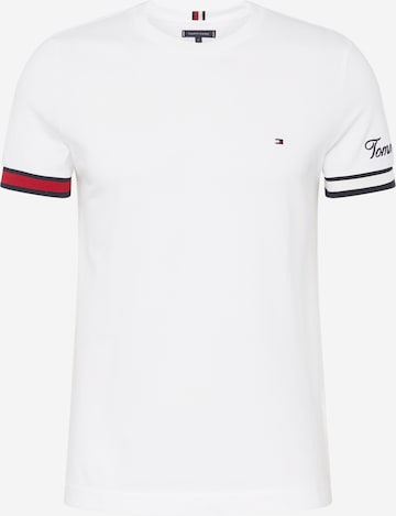 Tricou de la TOMMY HILFIGER pe alb: față