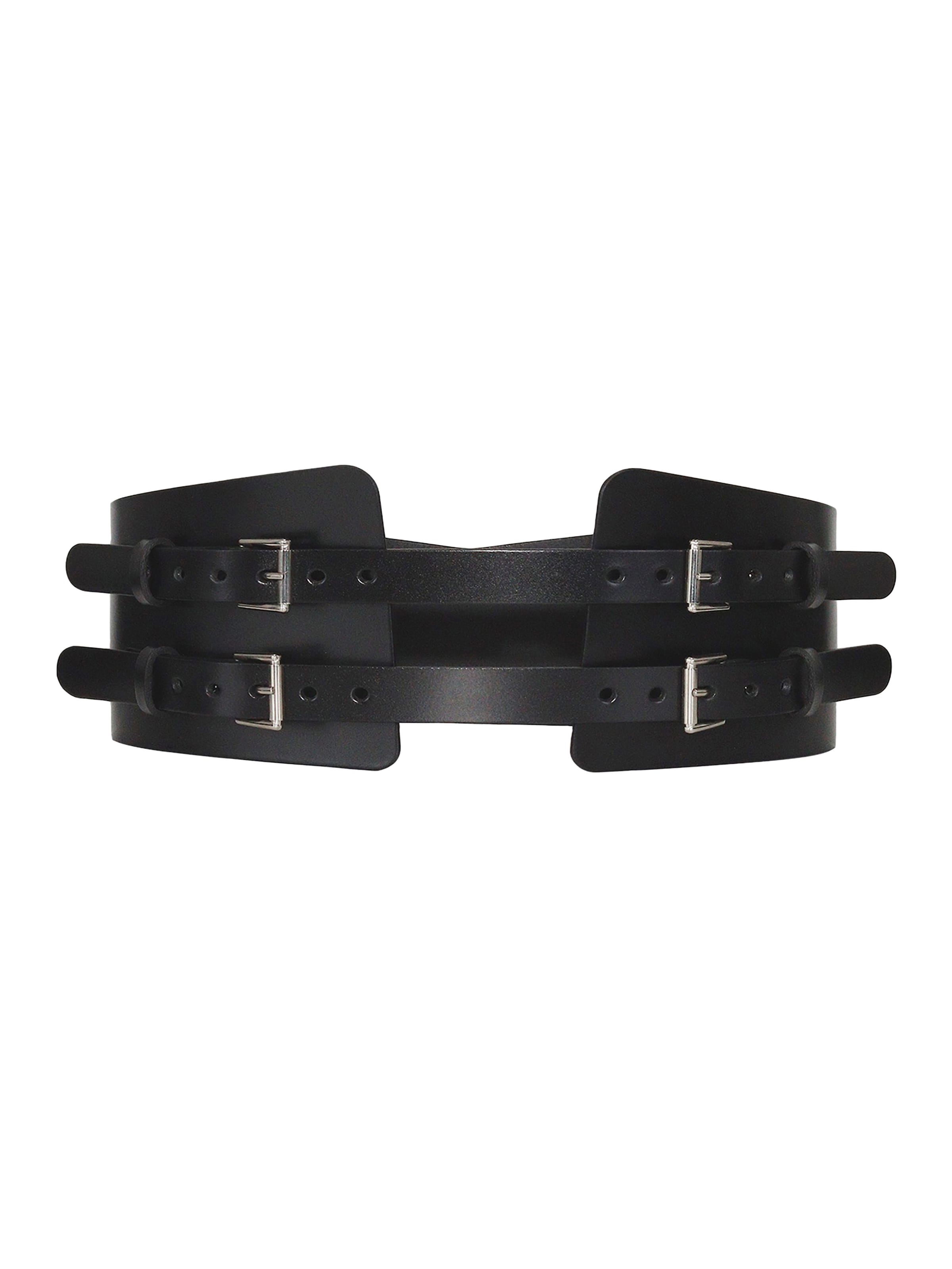 Haute Cuir Belt 'Maia Corset' in Black: front