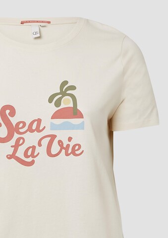 T-shirt QS en beige