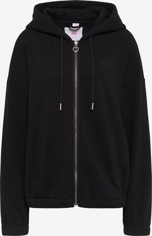 MYMO Sweat jacket in Black: front
