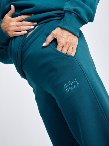 SPORTKIND Flared Sportbroek 'Cotton Sweatpants' in Groen