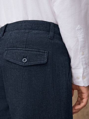 Next Обычный Брюки со складками в Синий