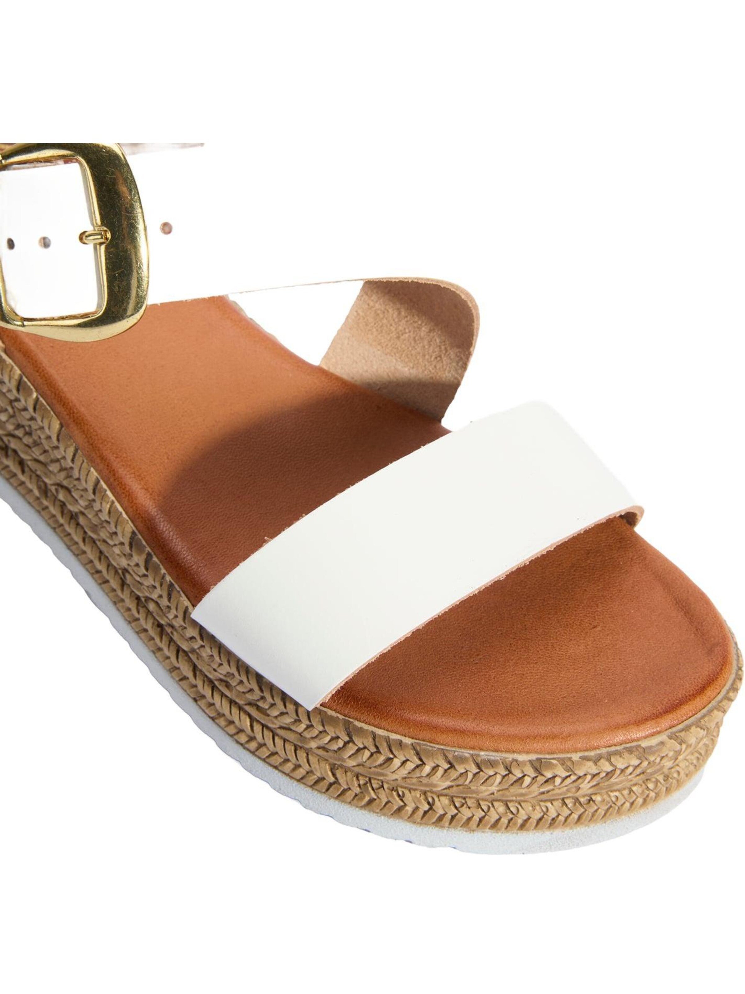 Desa Sandals 'Keilsandalen' in White