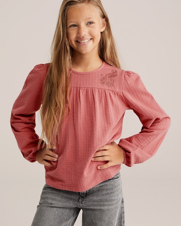 WE Fashion Blouse in Rood: voorkant