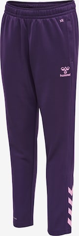 Coupe slim Pantalon de sport Hummel en violet
