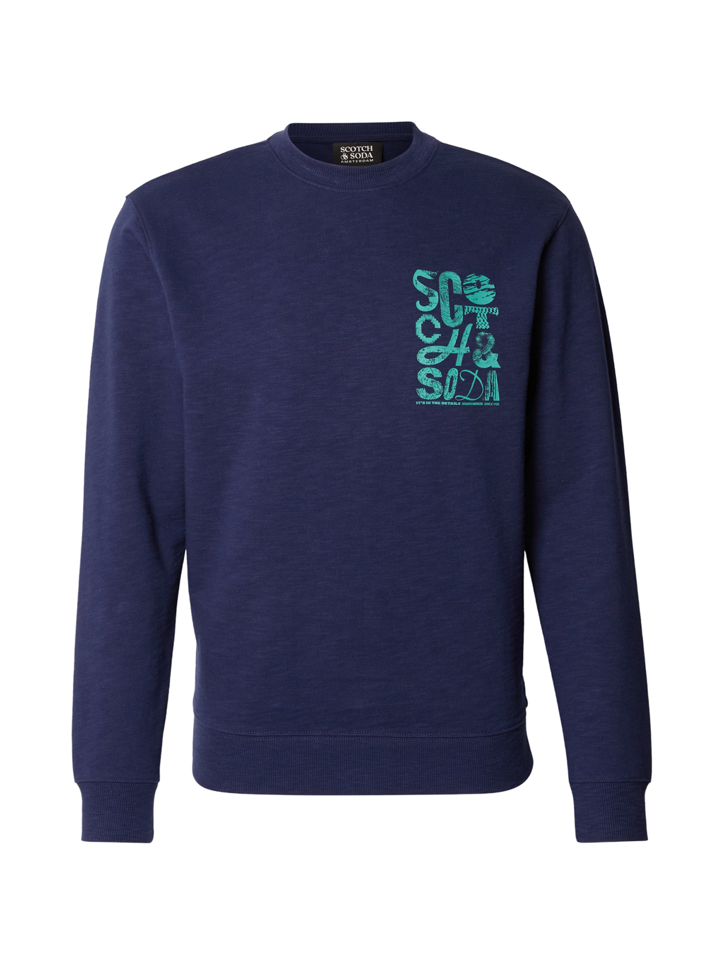 SCOTCH & SODA Sweatshirt in Blau: Vorderseite