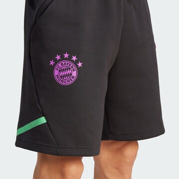 ADIDAS SPORTSWEAR Regular Workout Pants 'FC Bayern München' in Black