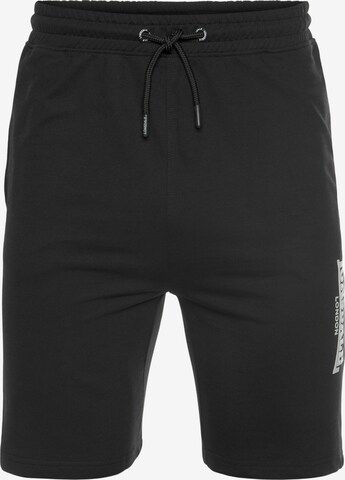 LONSDALE Regular Pants in Black: front