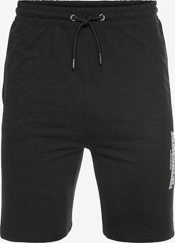 LONSDALE Regular Pants in Black: front