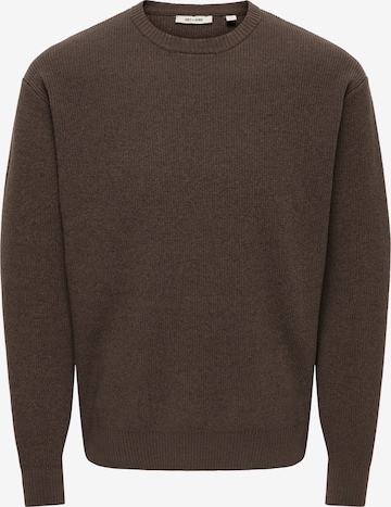Only & Sons - Pullover 'ONSRodger' em castanho: frente