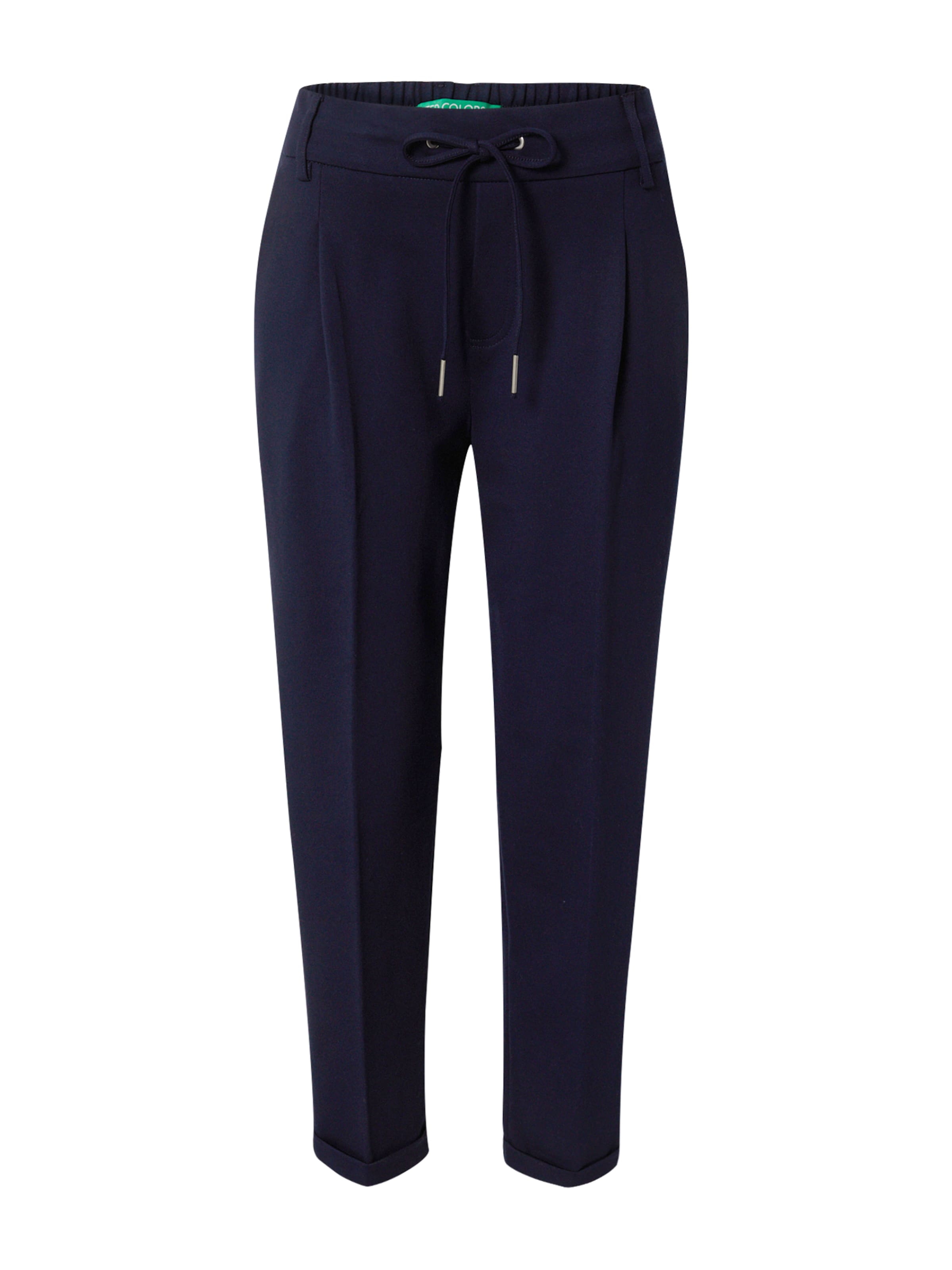 UNITED COLORS OF BENETTON Loosefit Παντελόνι με τσάκιση σε μπλε: μπροστά