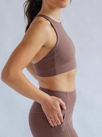 Girlfriend Collective Bustier Overdel 'Topanga' i brun