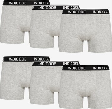 INDICODE JEANS Boxer shorts ' Milano ' in Grey: front