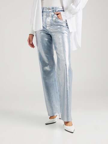 LTB Wide leg Jeans 'DANICA X' in Silver: front