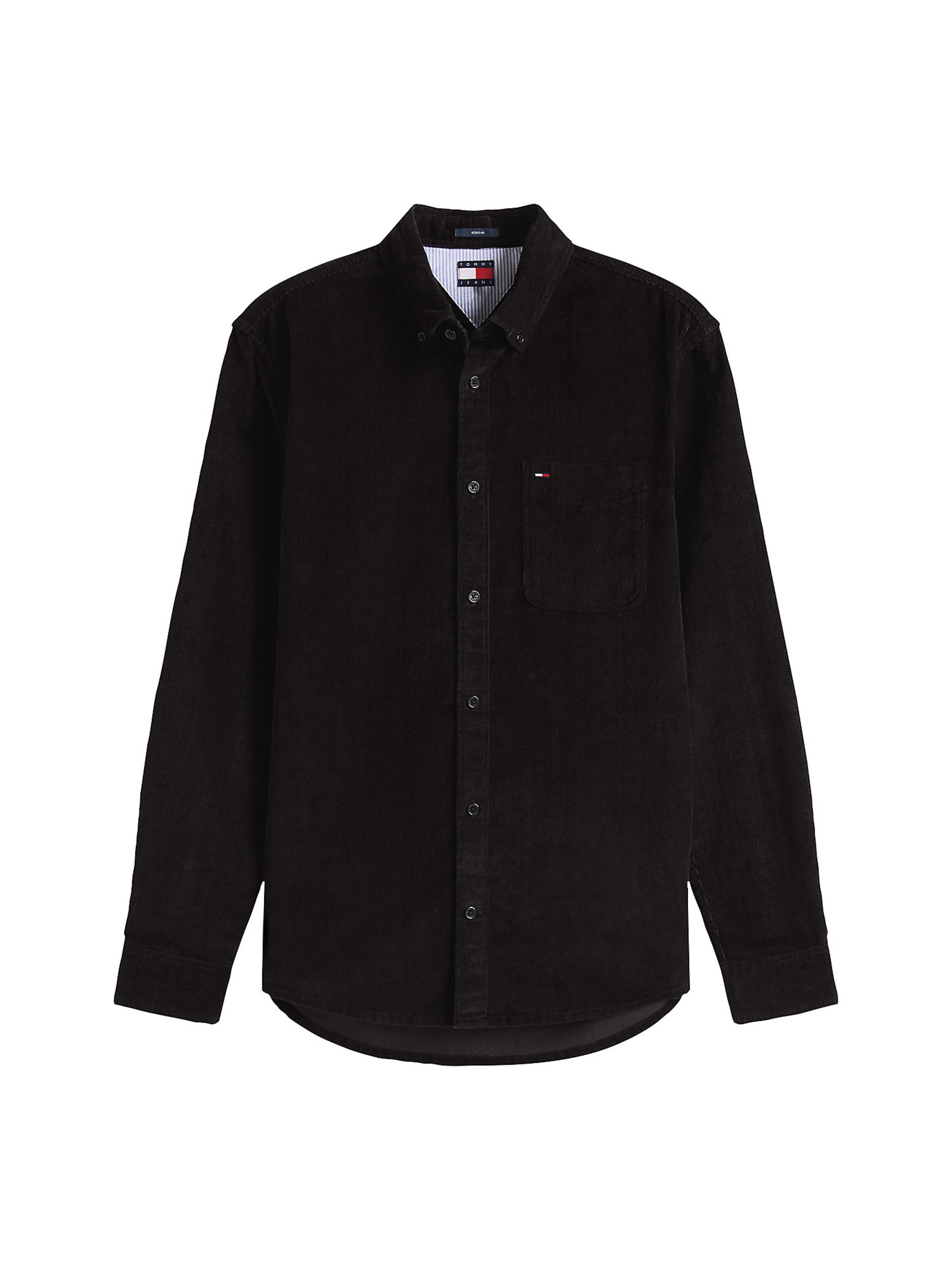 Coupe regular Chemise Tommy Jeans en noir : devant