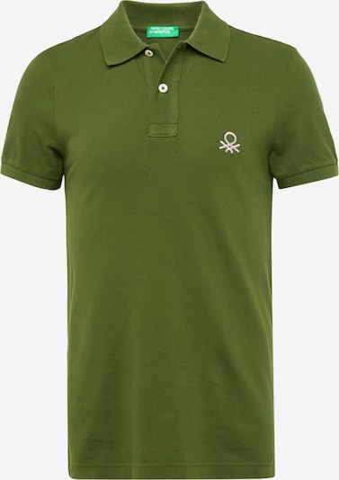 UNITED COLORS OF BENETTON Shirt in de kleur Olijfgroen / Wit, Productweergave