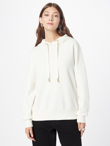 Rich & Royal Sweatshirt in White: front