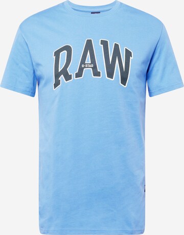 G-Star RAW Тениска 'University' в синьо: отпред