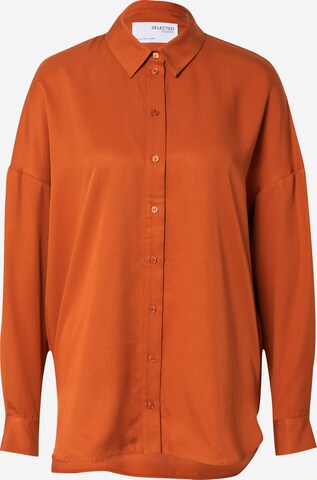 Camicia da donna 'SANNI' di SELECTED in rosso: frontale