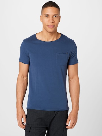 BLEND - Camiseta 'Noel' en azul: frente