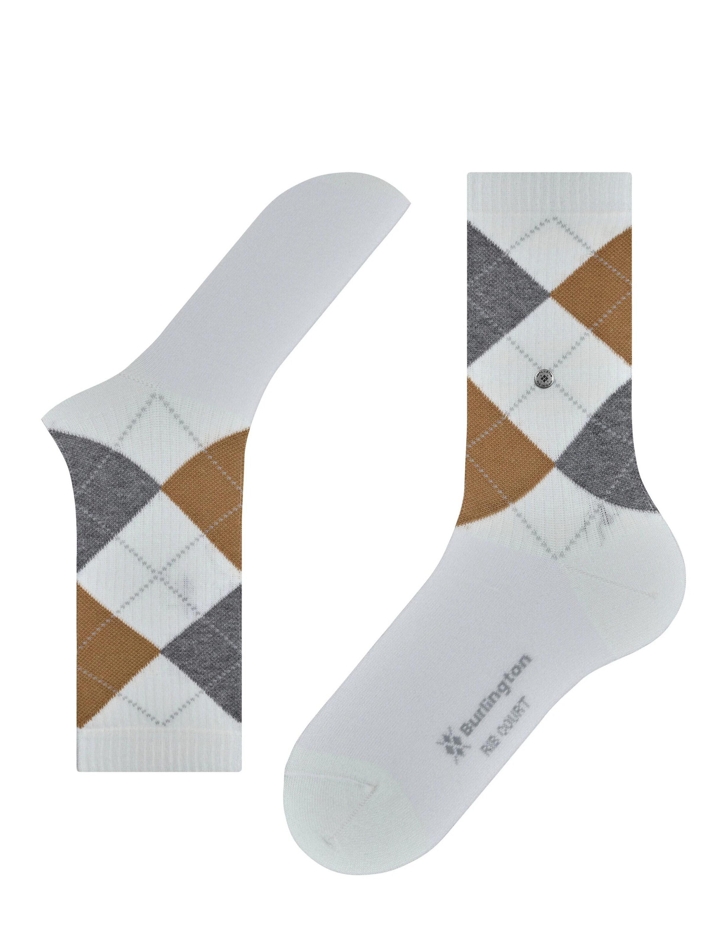 BURLINGTON Socks 'Rib Court' in White