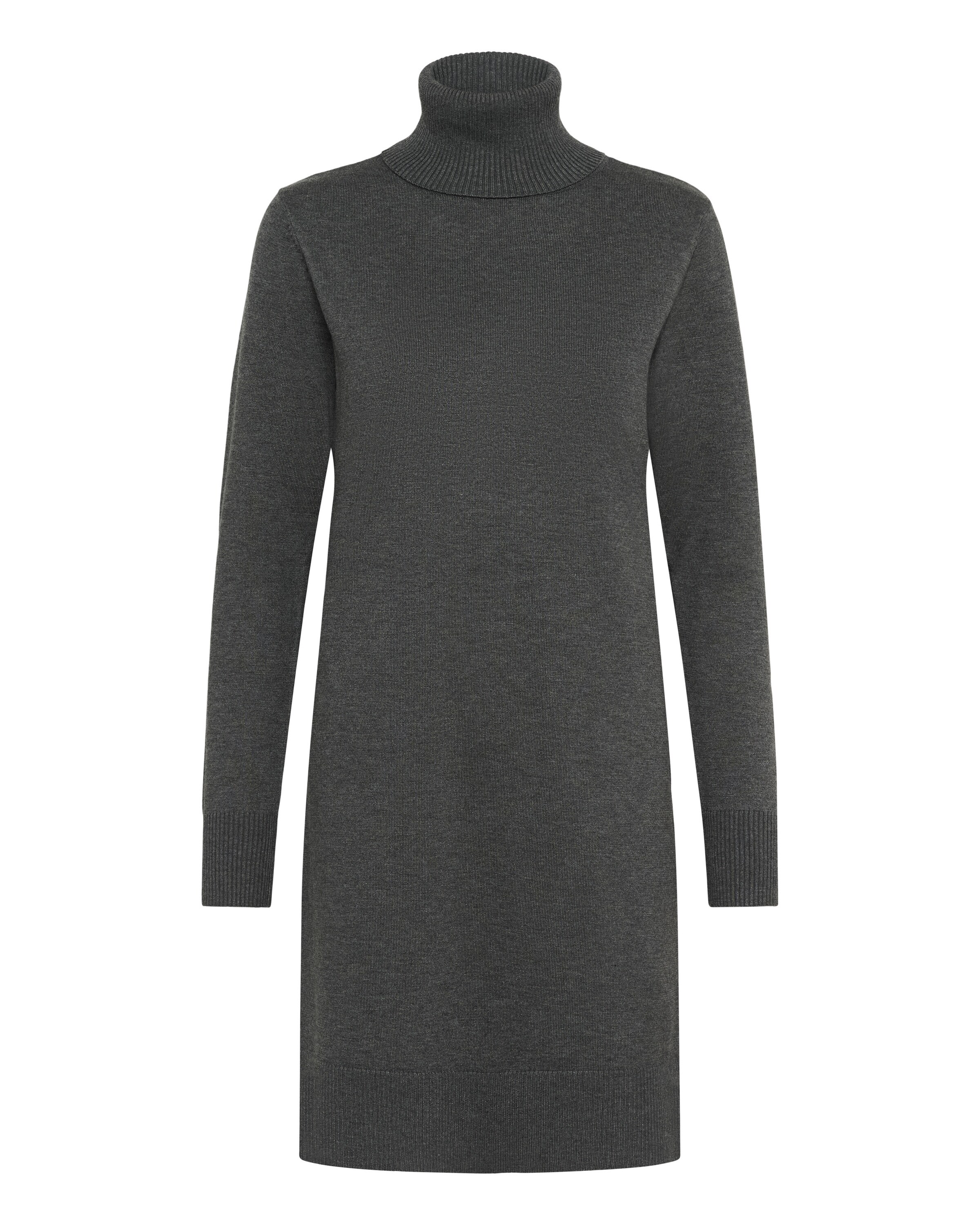 SAINT TROPEZ Vestido de punto 'Mila' en L en gris moteado, Vista del producto