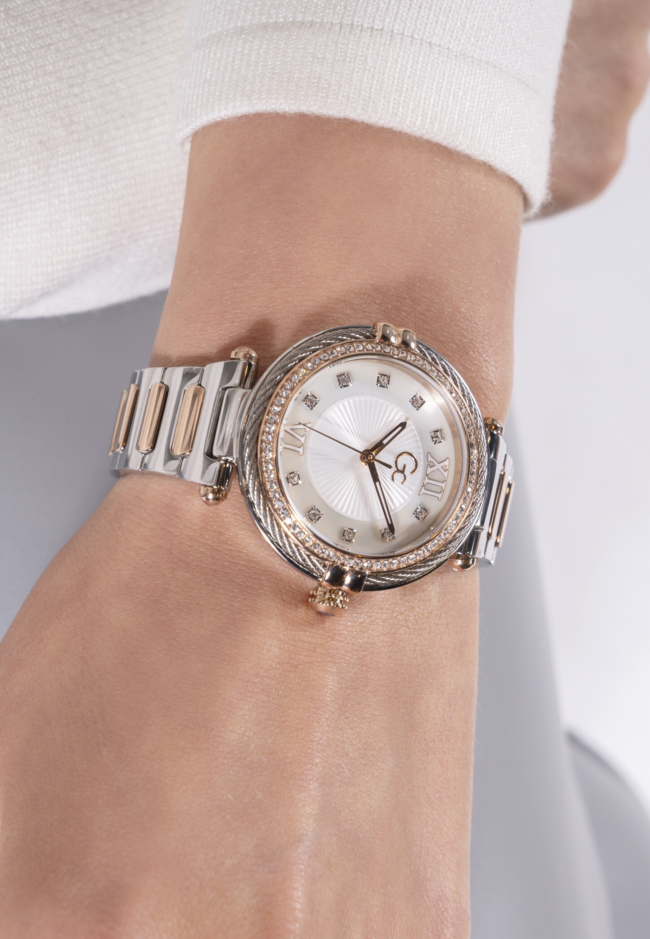 Gc Analog Watch 'Vogue Cable' in Silver