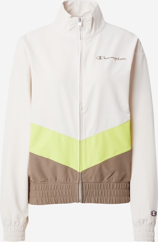 Veste mi-saison Champion Authentic Athletic Apparel en beige : devant