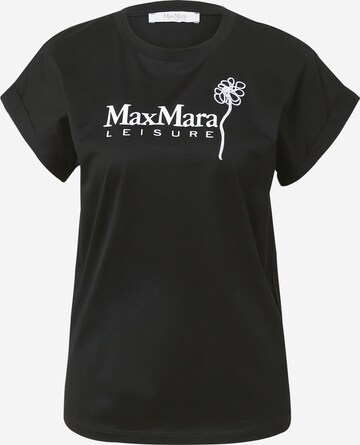 Max Mara Leisure - Camiseta 'BOLIVAR' en negro: frente