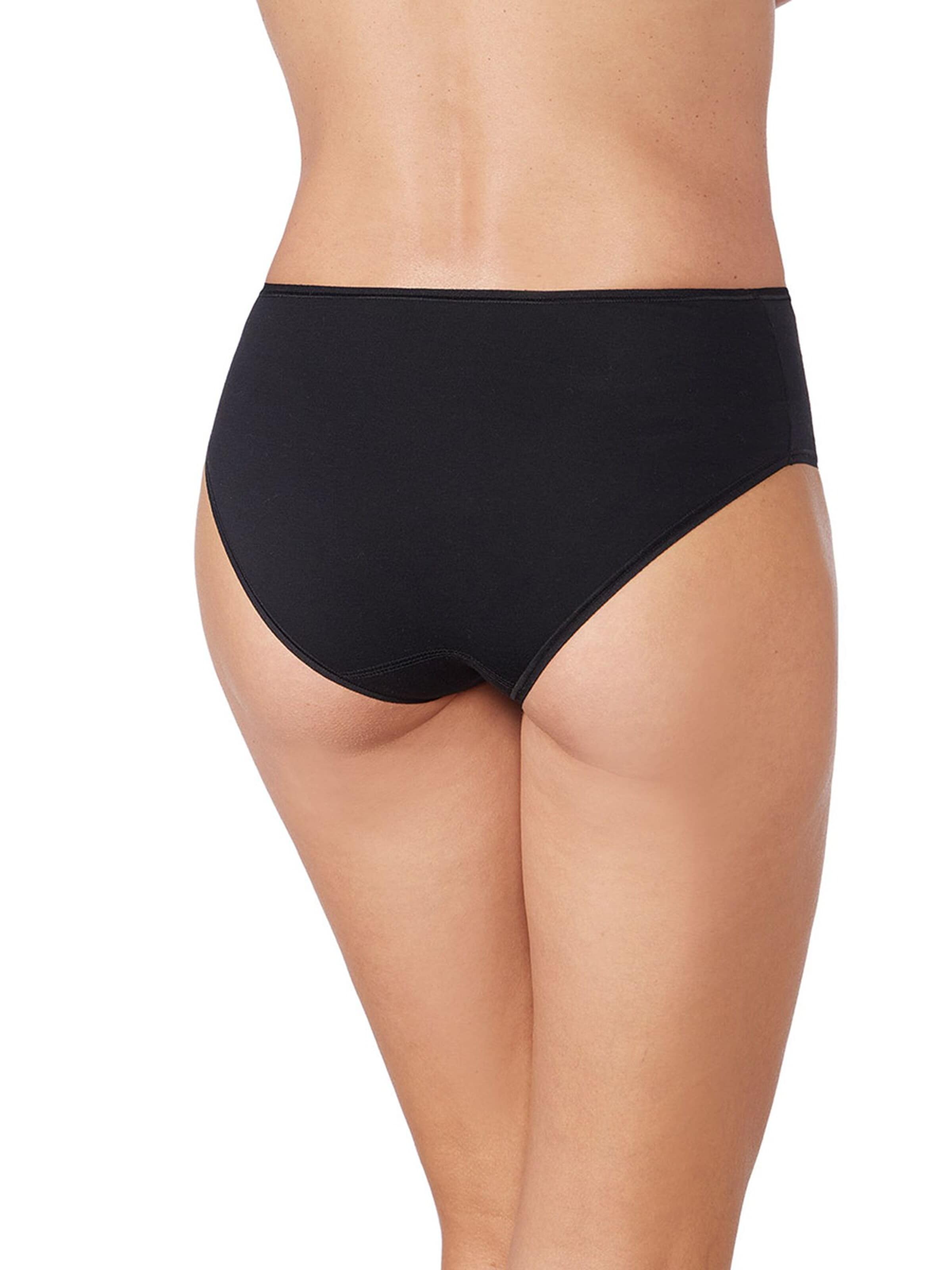 zd ZERO DEFECTS Broekje 'Aurora high waist panty organic cotton' in Zwart