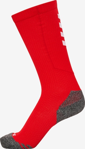Chaussettes de sport 'Pro' Hummel en rouge : devant
