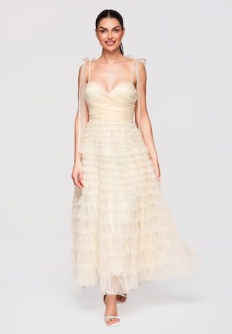 Ombre Avondjurk in Beige