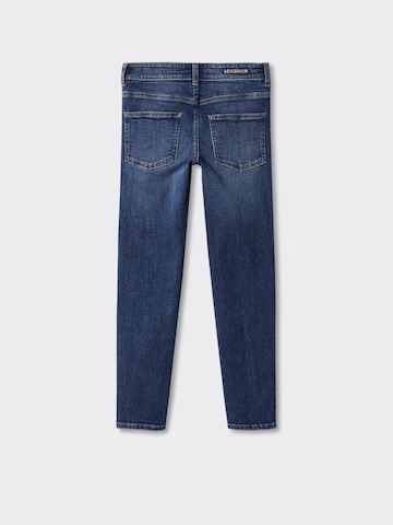 MANGO KIDS Slimfit Jeans i blå