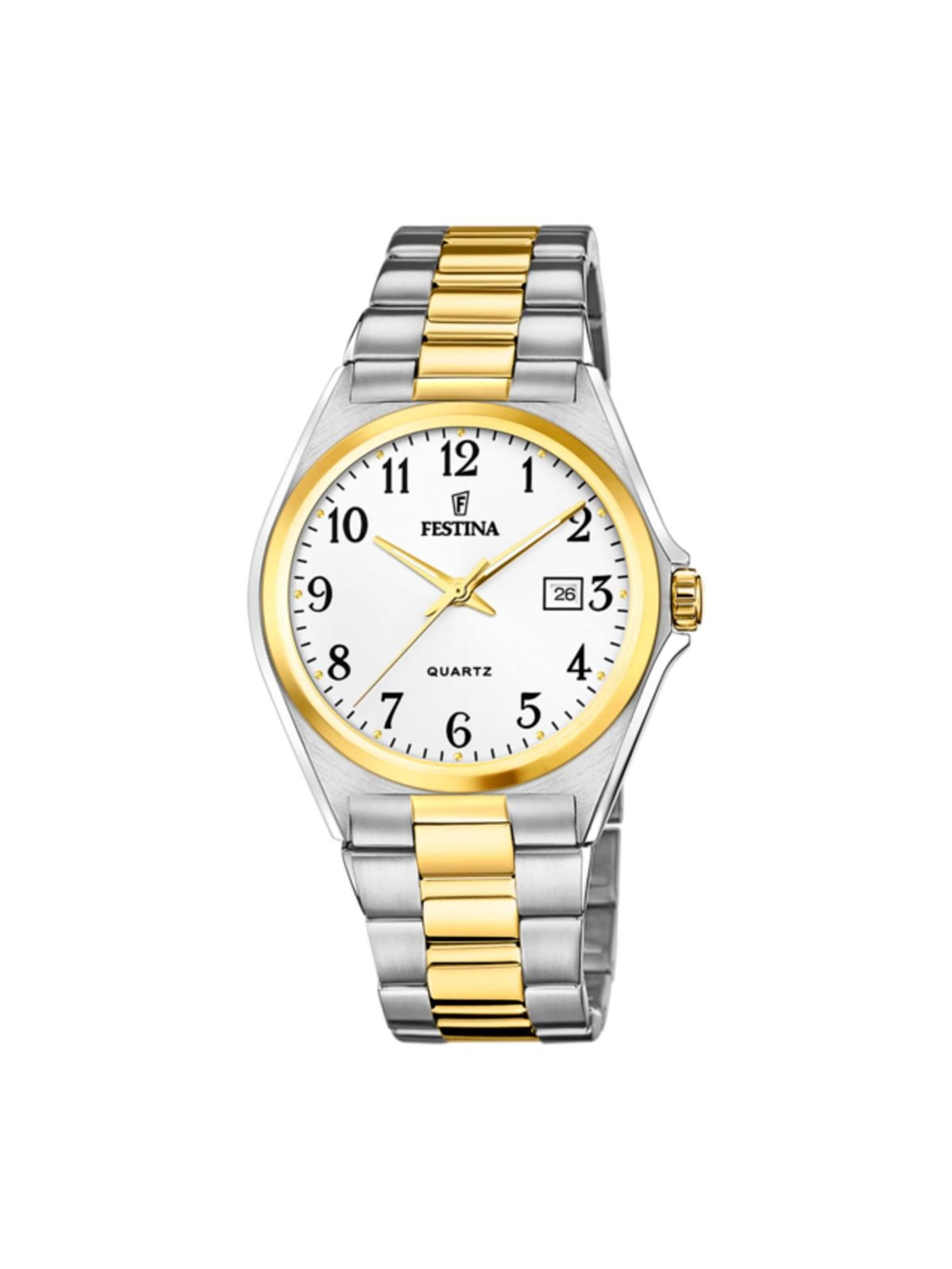 Montre à affichage analogique FESTINA en blanc : devant
