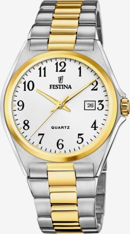 Montre à affichage analogique FESTINA en blanc : devant