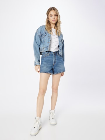 LEVI'S ® Regular Jeans '80s Mom Short' i blå