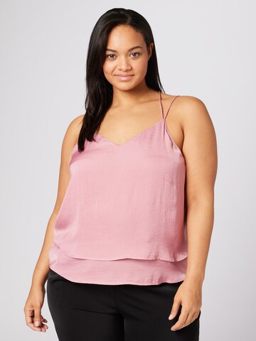 Guido Maria Kretschmer Curvy Top 'Ava' in Pink: front