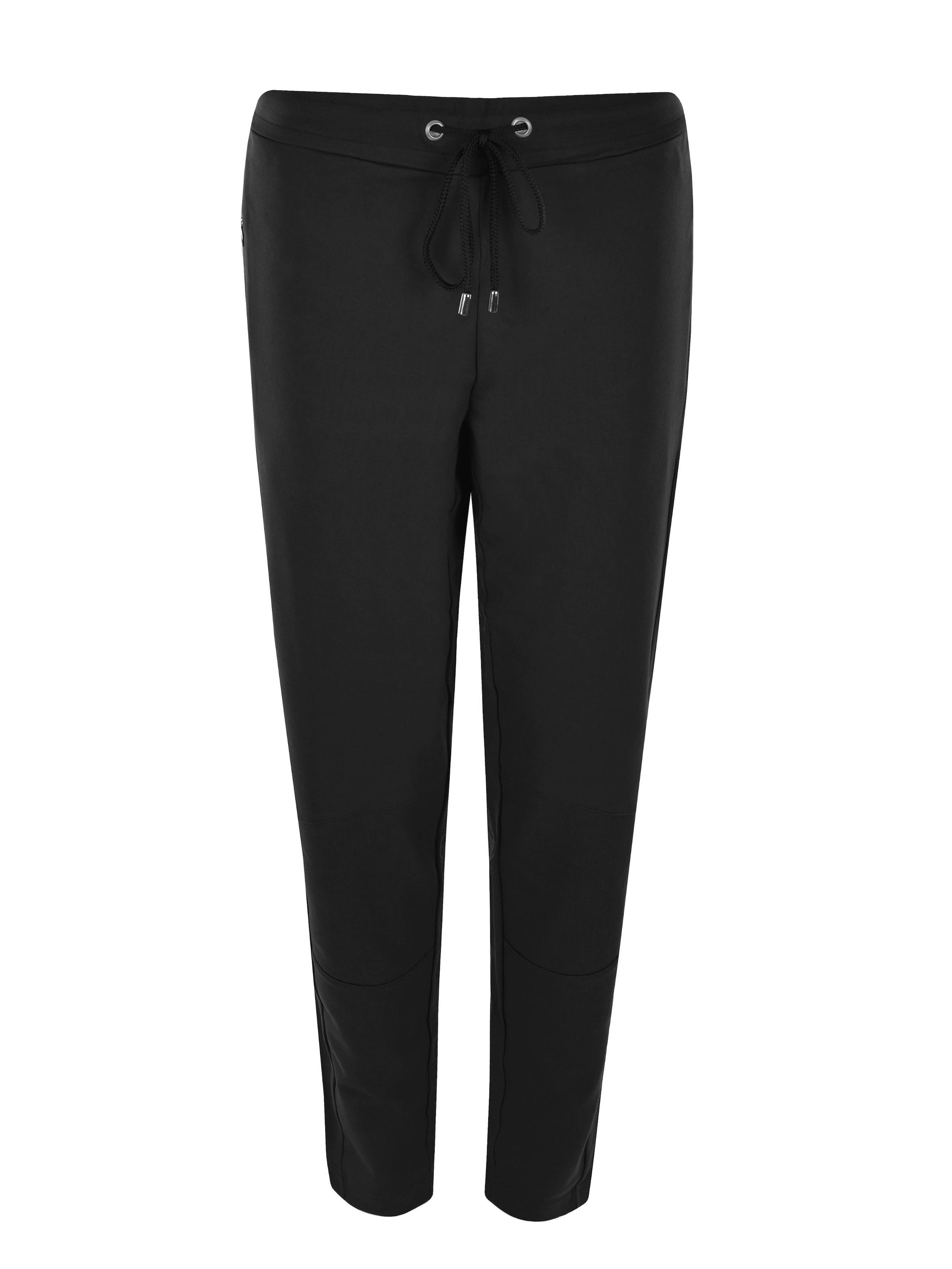 HAJO Pyjamahose 'Homewear Hose Klima-Komfort® Uni'‌‌‌‌‌‌‌‌‌ in Schwarz: Vorderseite
