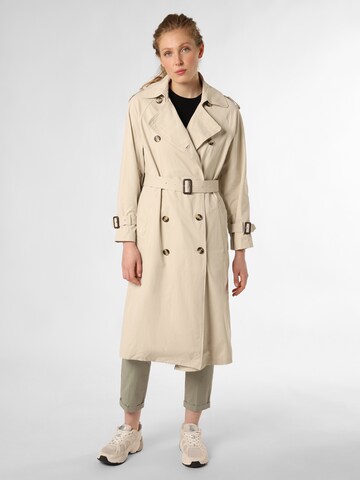 Marie Lund Between-Seasons Coat in Beige: front