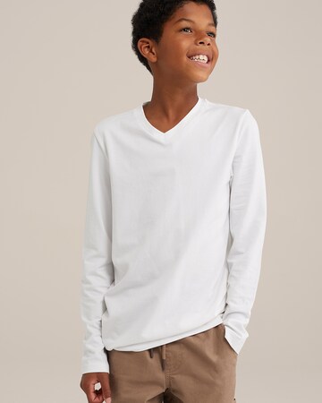 WE Fashion - Camiseta en blanco: frente