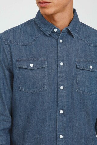 BLEND Regular fit Button Up Shirt 'Nantes' in Blue