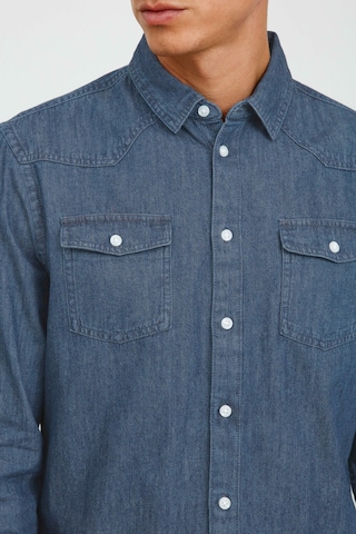 BLEND Regular fit Button Up Shirt 'Nantes' in Blue