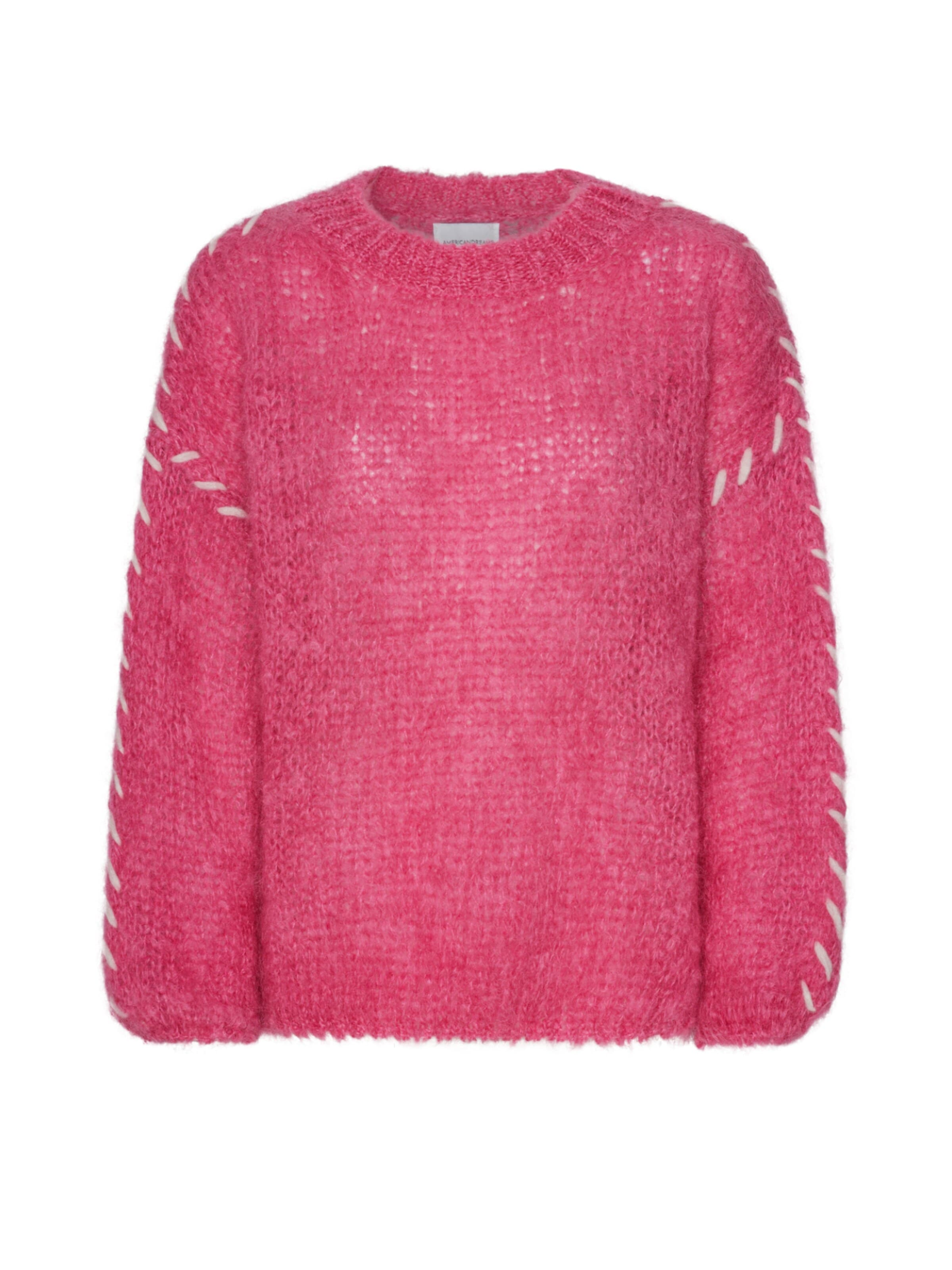 americandreams Oversized Sweater 'Catia Mohair' in Pink: front