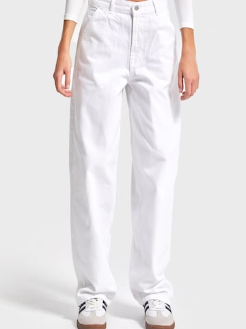 IT'S BASIC Loose fit Jeans 'NORA Skater Mid Rise Jeans' in White