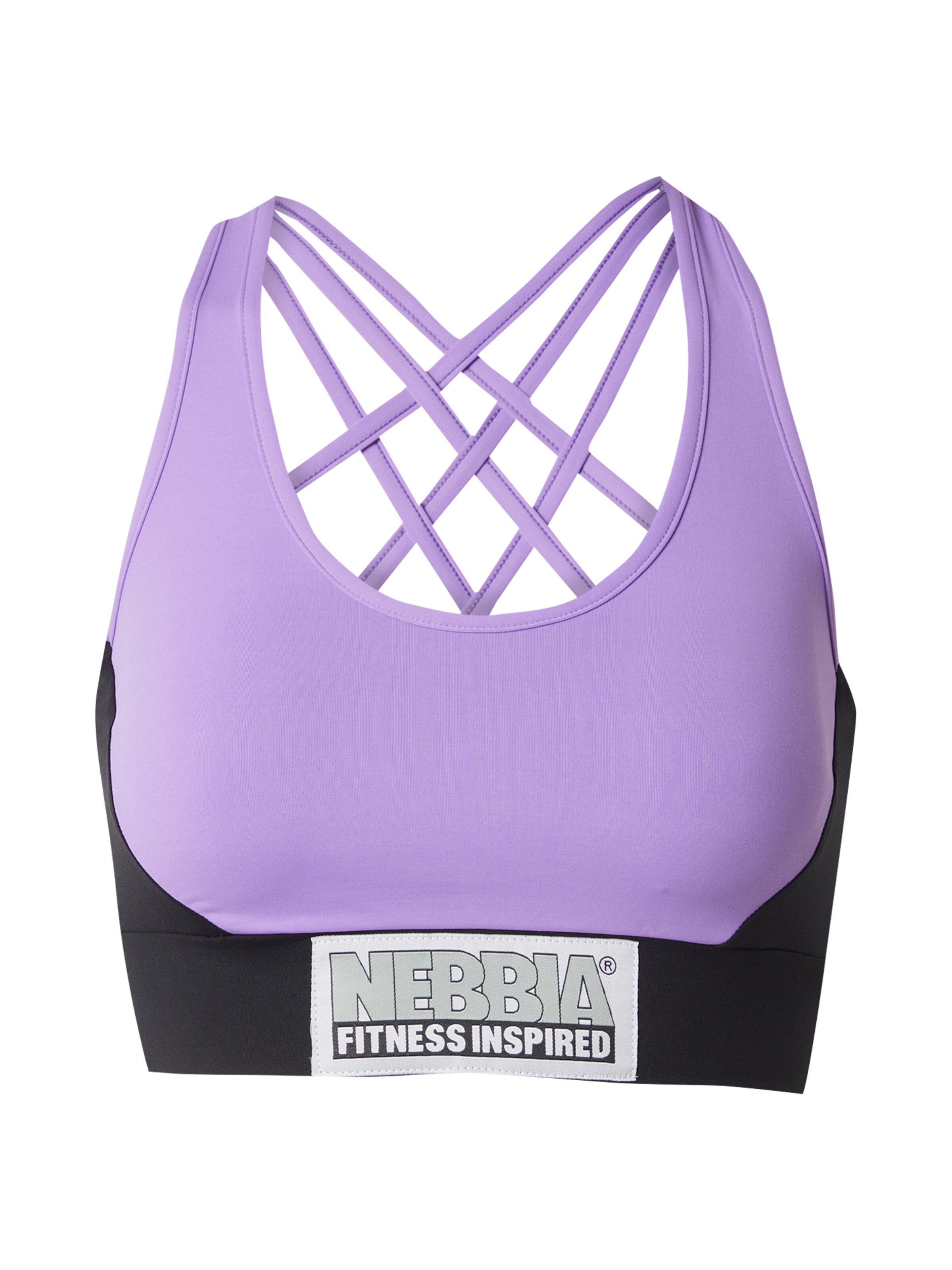 NEBBIA Õlapaelteta topp Spordirinnahoidja, värv lilla: eest vaates