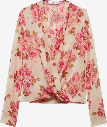 MANGO Bluse 'CRISTAL' i pink: forside