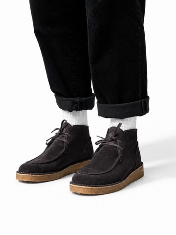 oswen Lace-up boot 'Ewaldi Suede Boot' in Brown