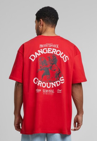MT Upscale Shirt 'Dangerous Grounds' in Red: front