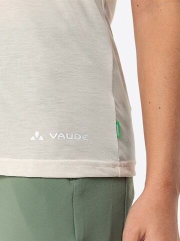 VAUDE Performance shirt 'Skomer II' in Beige